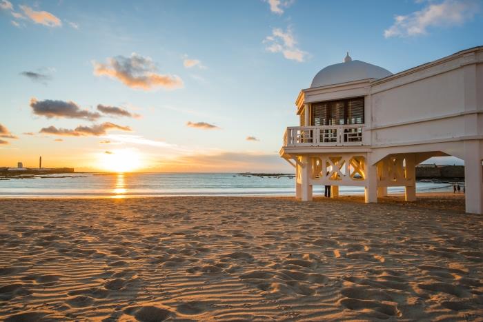 La Caleta, the most beautiful beach in Cadiz